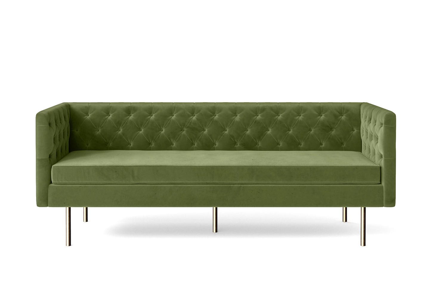 Spezia 3 Seater Sofa Lime Velvet