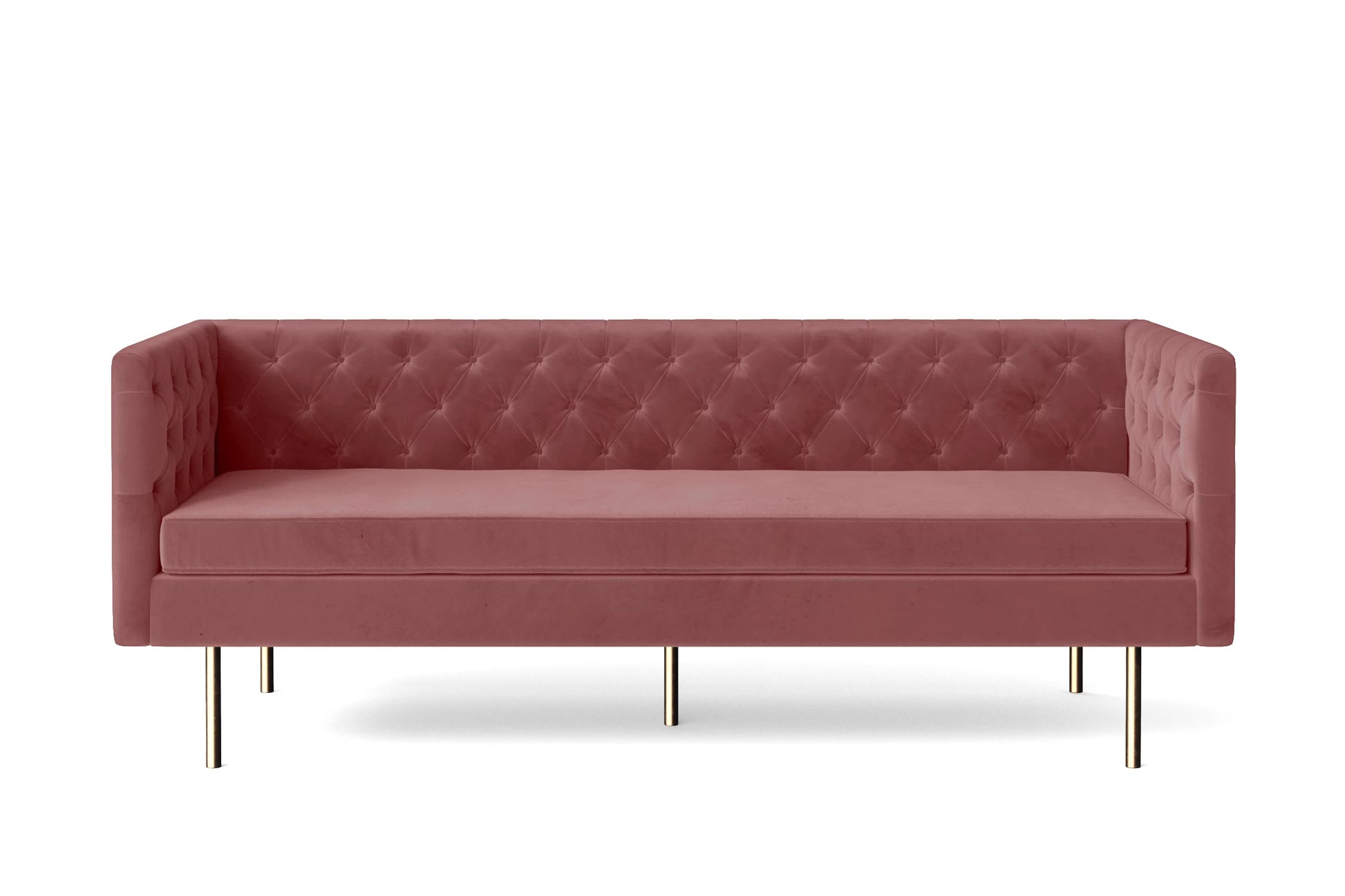 Spezia 3 Seater Sofa Pink Velvet