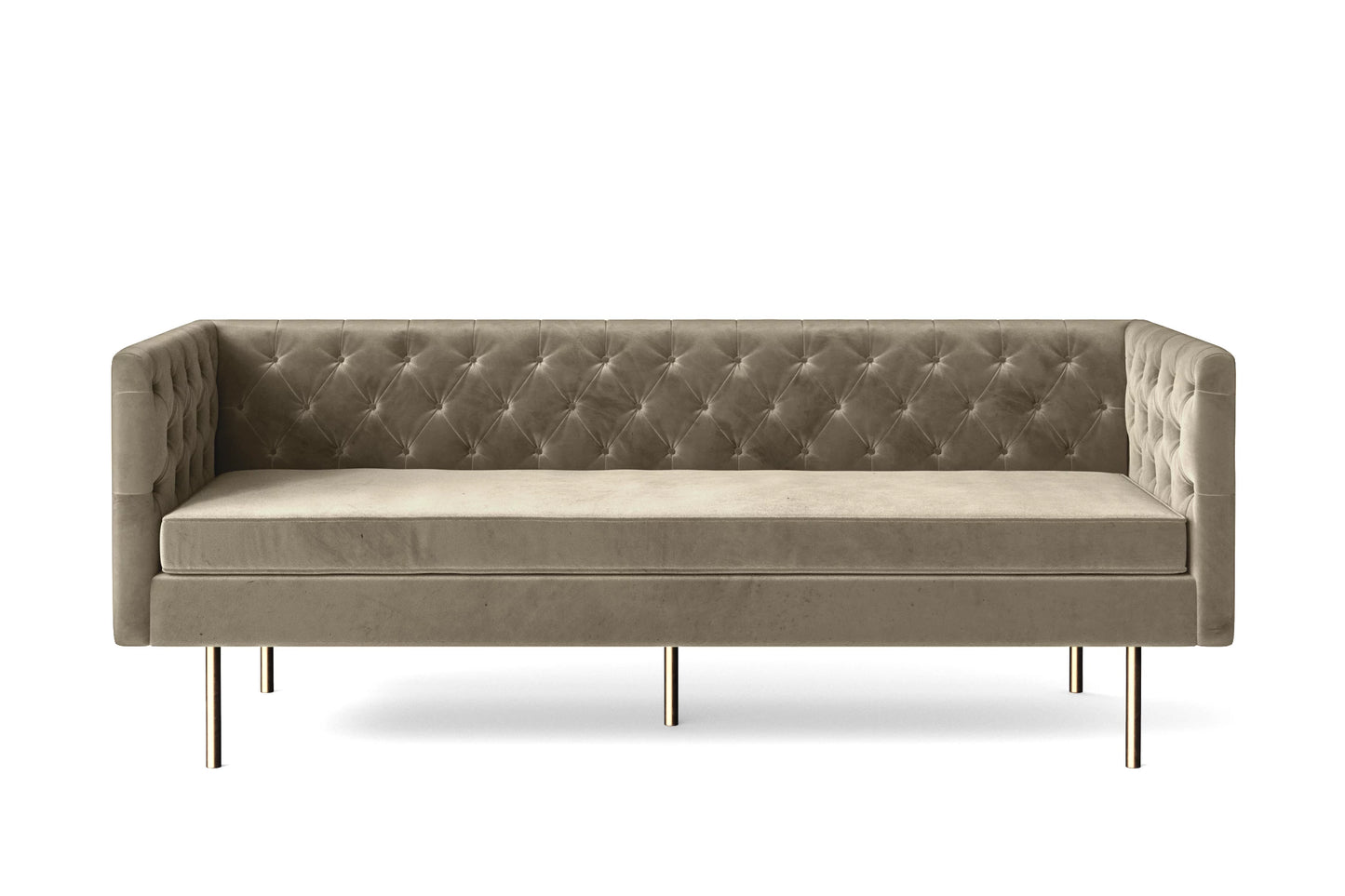 Spezia 3 Seater Sofa Sand Velvet