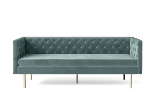 Spezia 3 Seater Sofa Teal Velvet