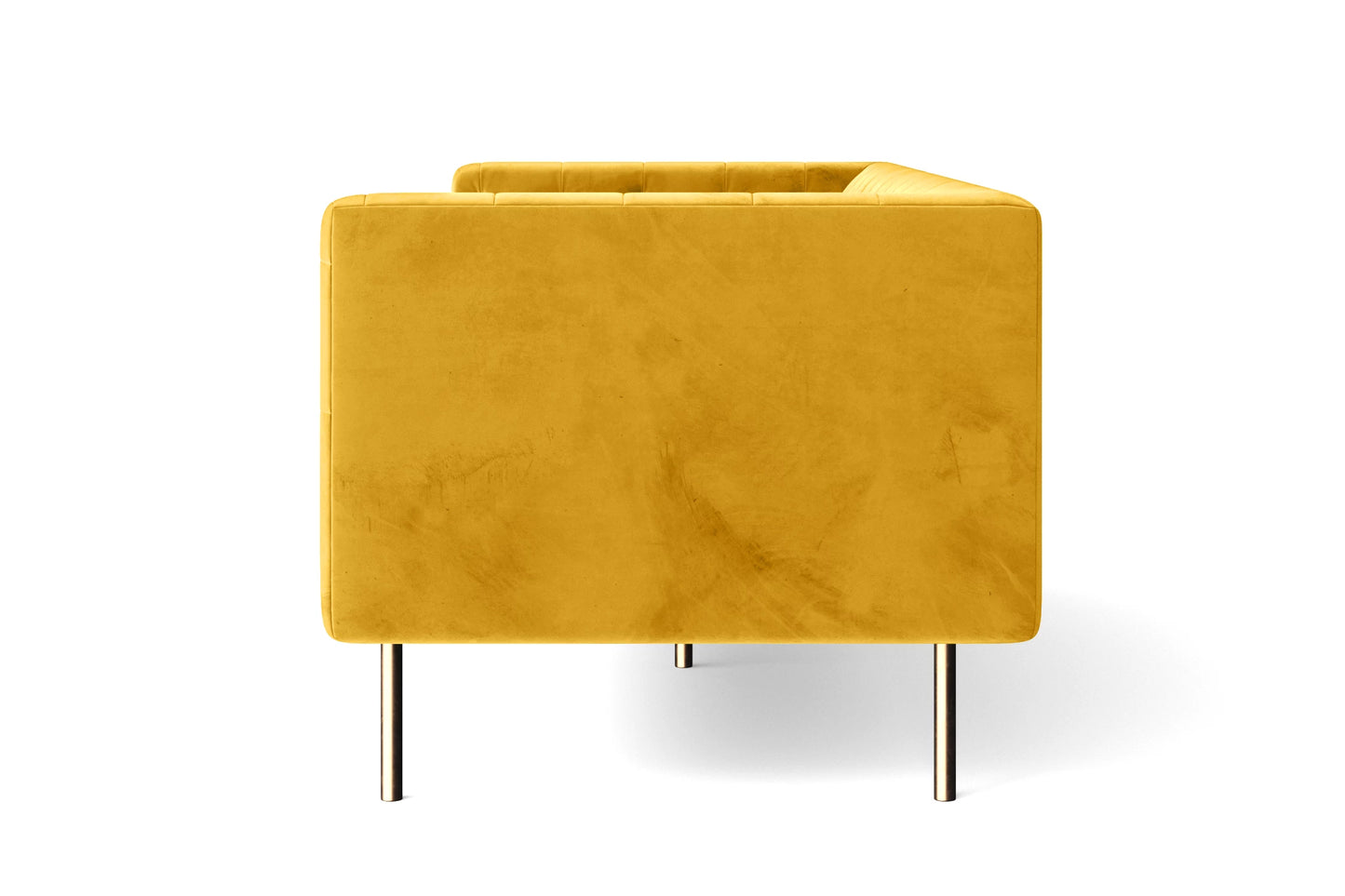 Spezia 3 Seater Sofa Yellow Velvet