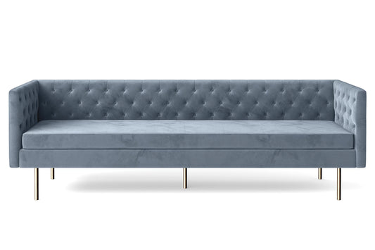 Spezia 4 Seater Sofa Baby Blue Velvet