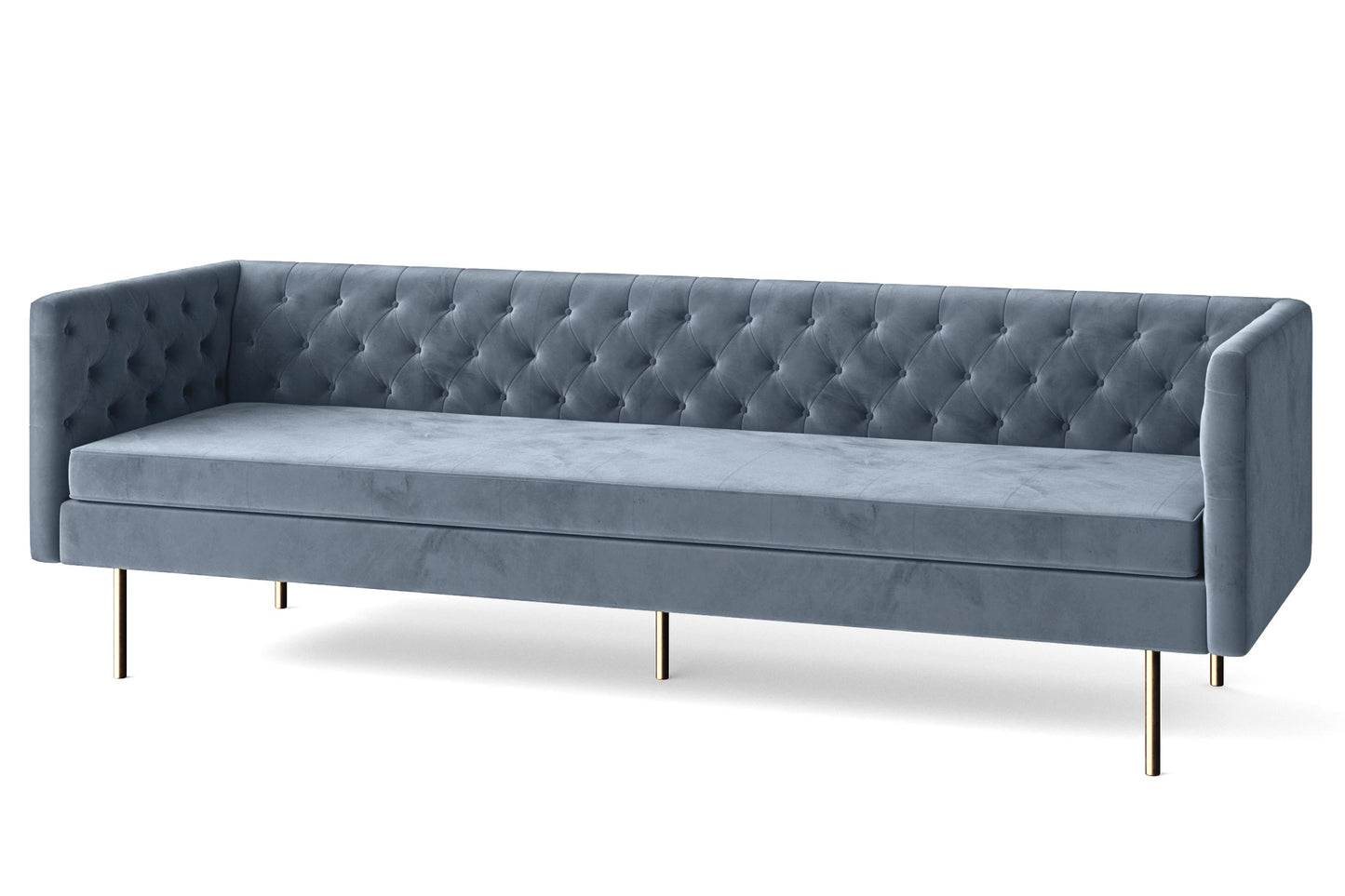 Spezia 4 Seater Sofa Baby Blue Velvet