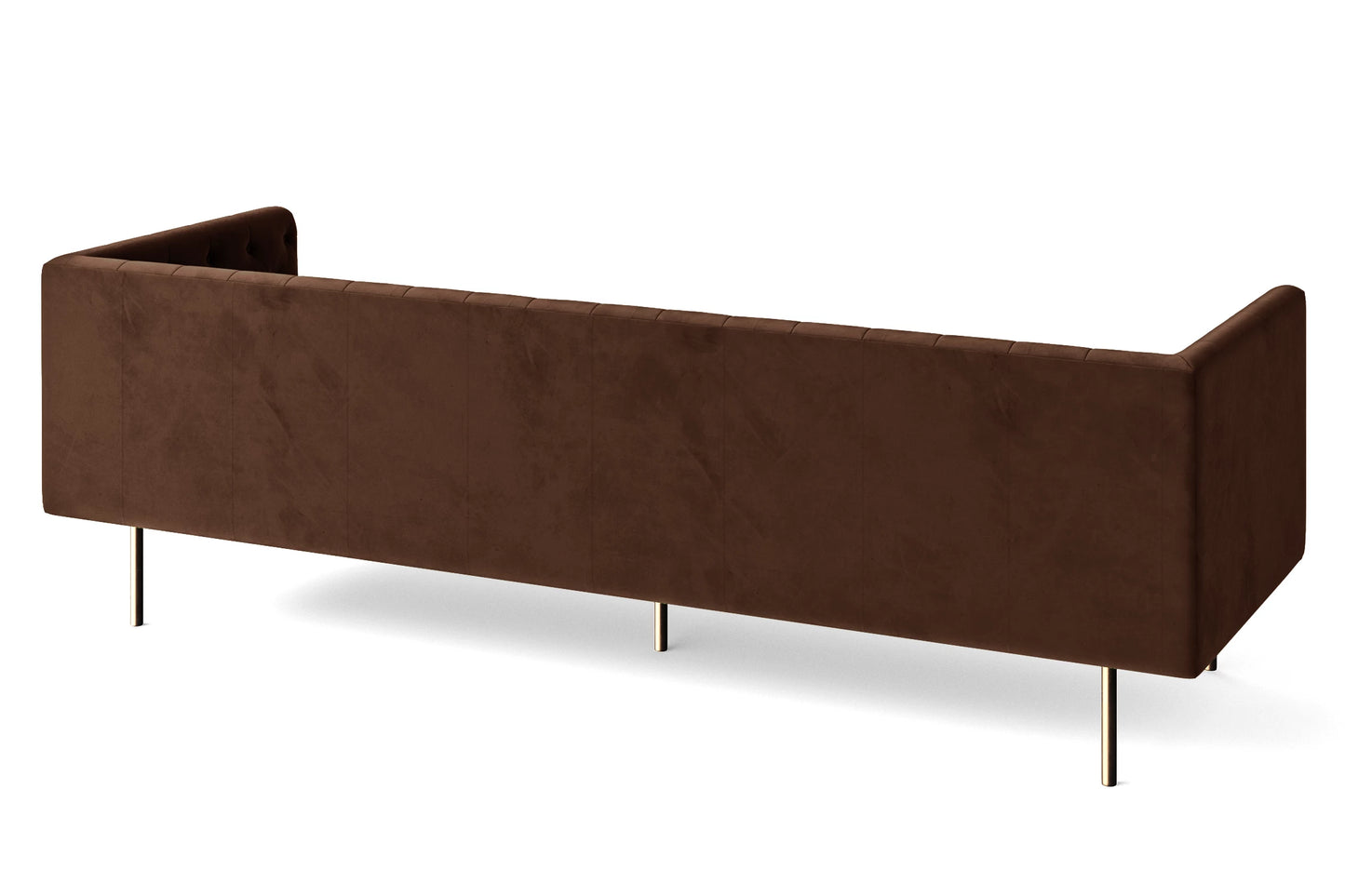 Spezia 4 Seater Sofa Coffee Brown Velvet