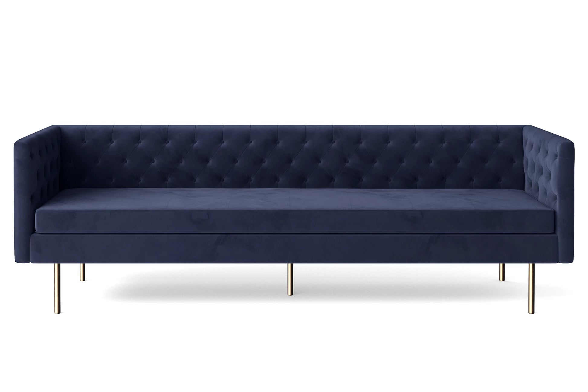 Spezia 4 Seater Sofa Dark Blue Velvet