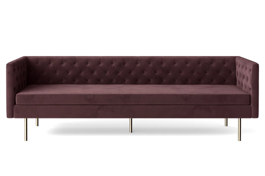 Spezia 4 Seater Sofa Grape Velvet