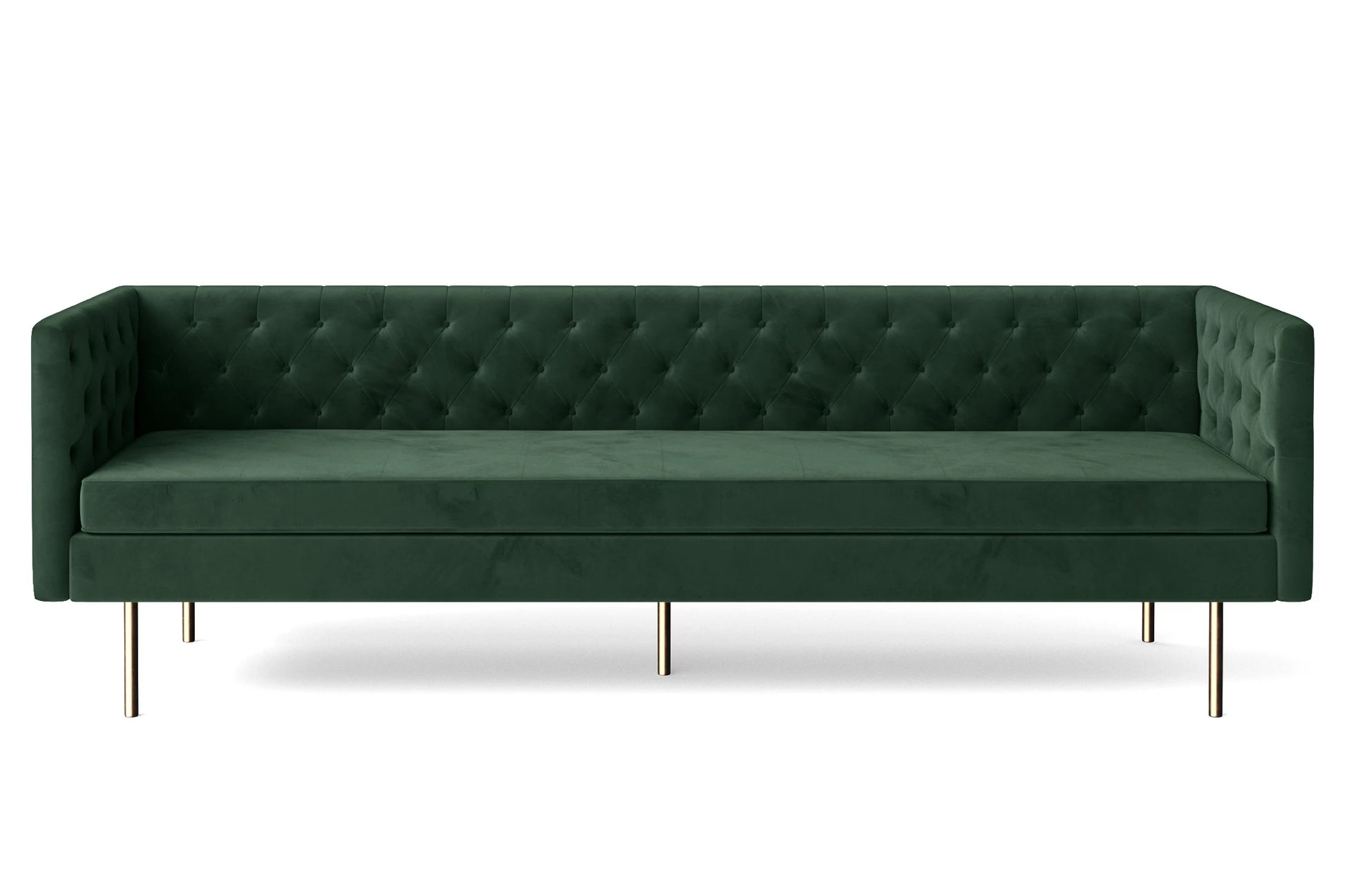 Spezia 4 Seater Sofa Green Velvet