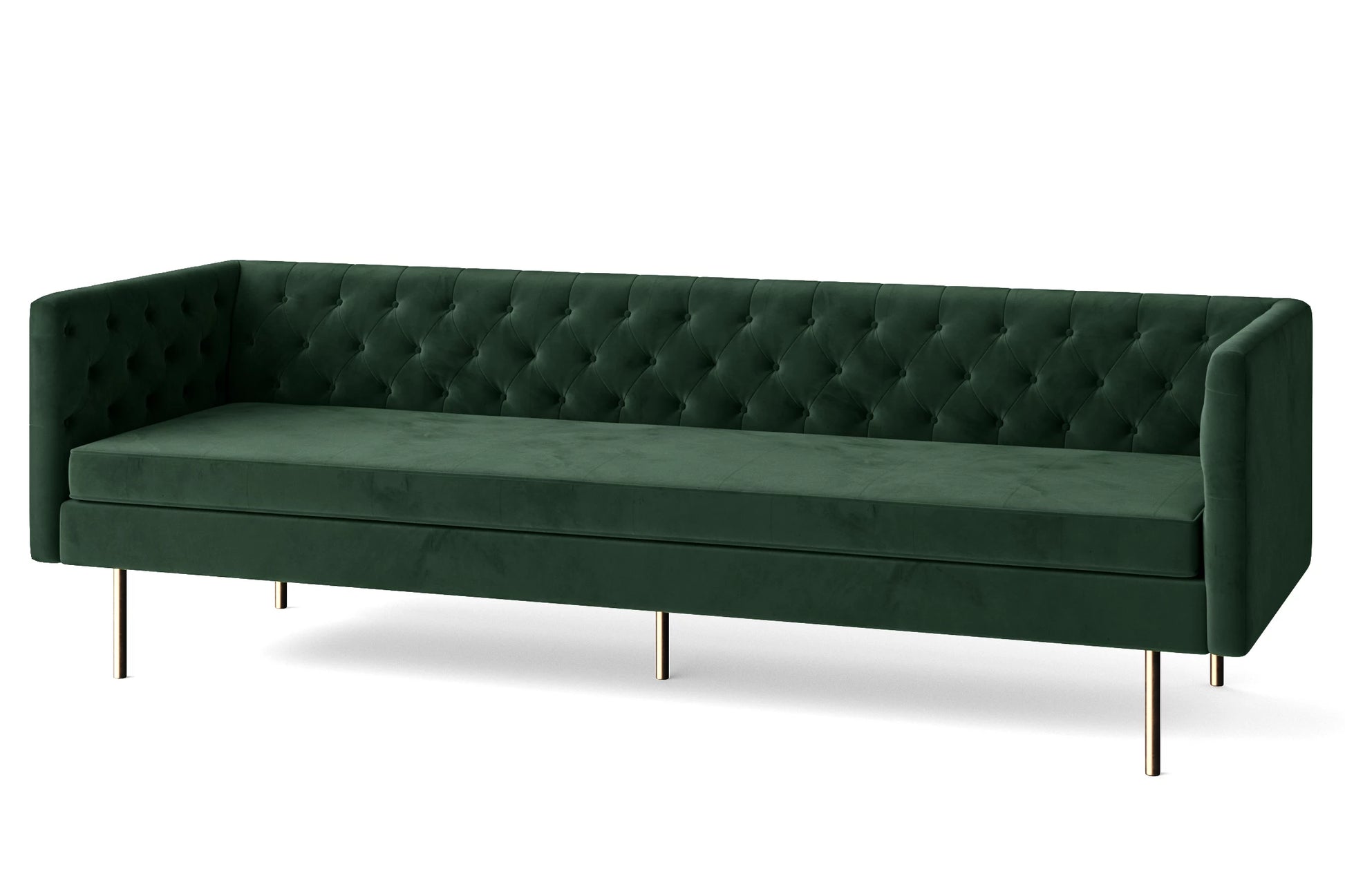 Spezia 4 Seater Sofa Green Velvet