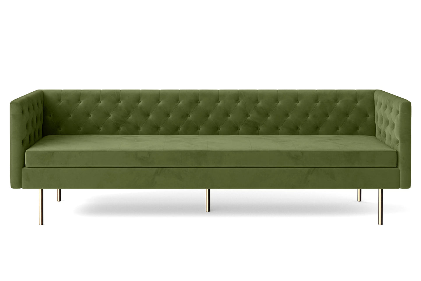 Spezia 4 Seater Sofa Lime Velvet