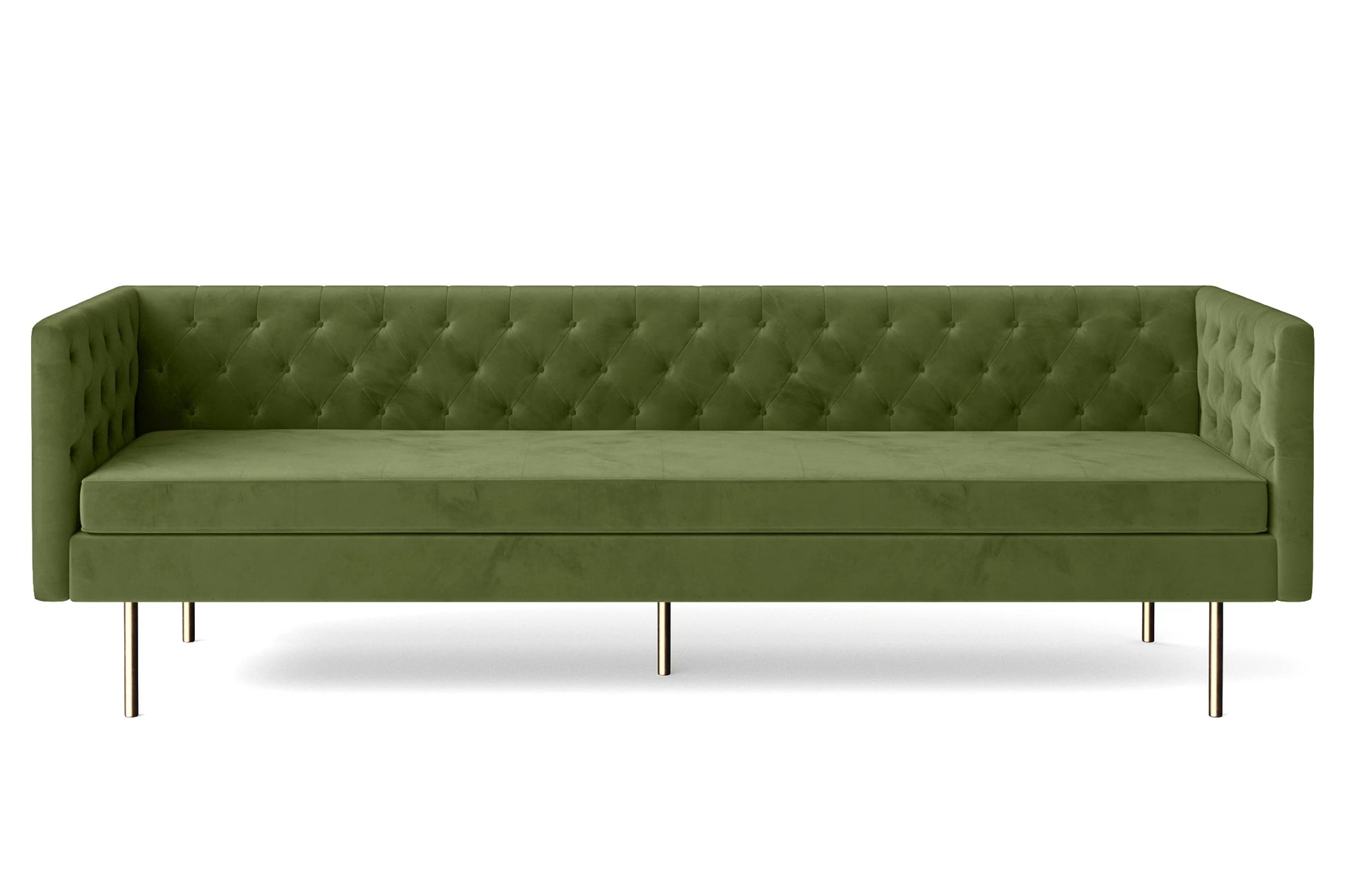 Spezia 4 Seater Sofa Lime Velvet