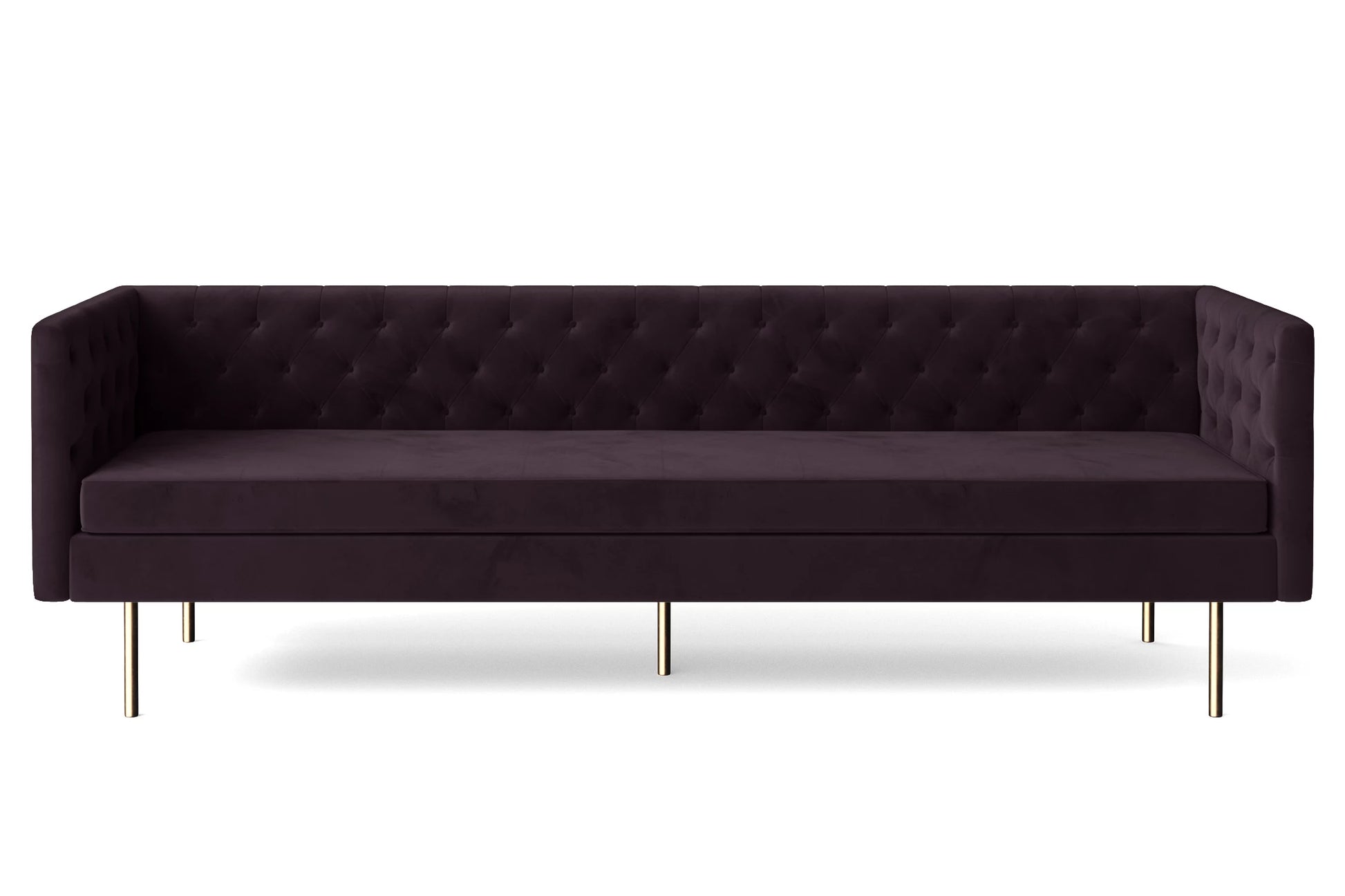 Spezia 4 Seater Sofa Purple Velvet