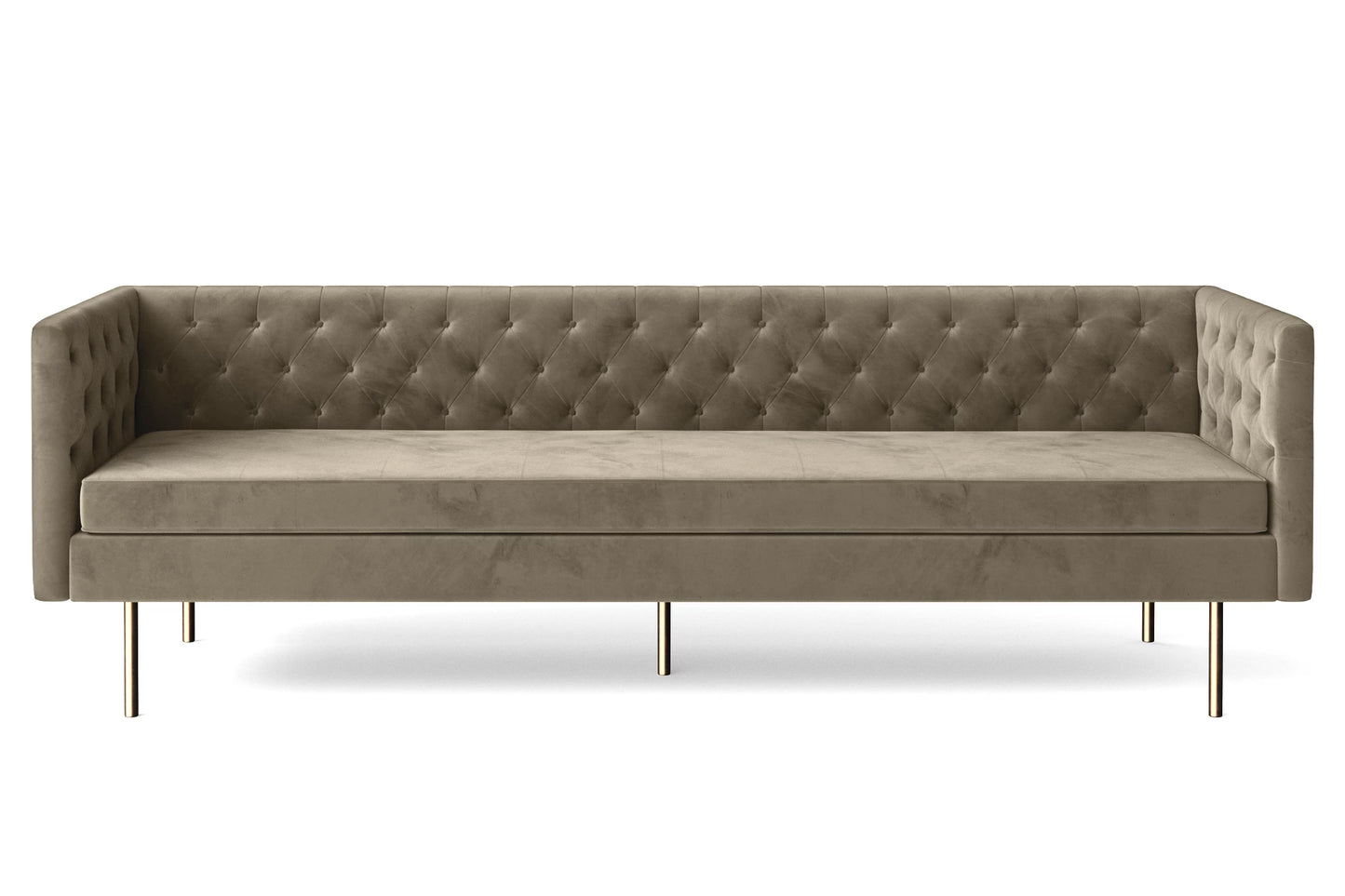 Spezia 4 Seater Sofa Sand Velvet