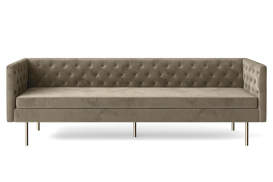 Spezia 4 Seater Sofa Sand Velvet