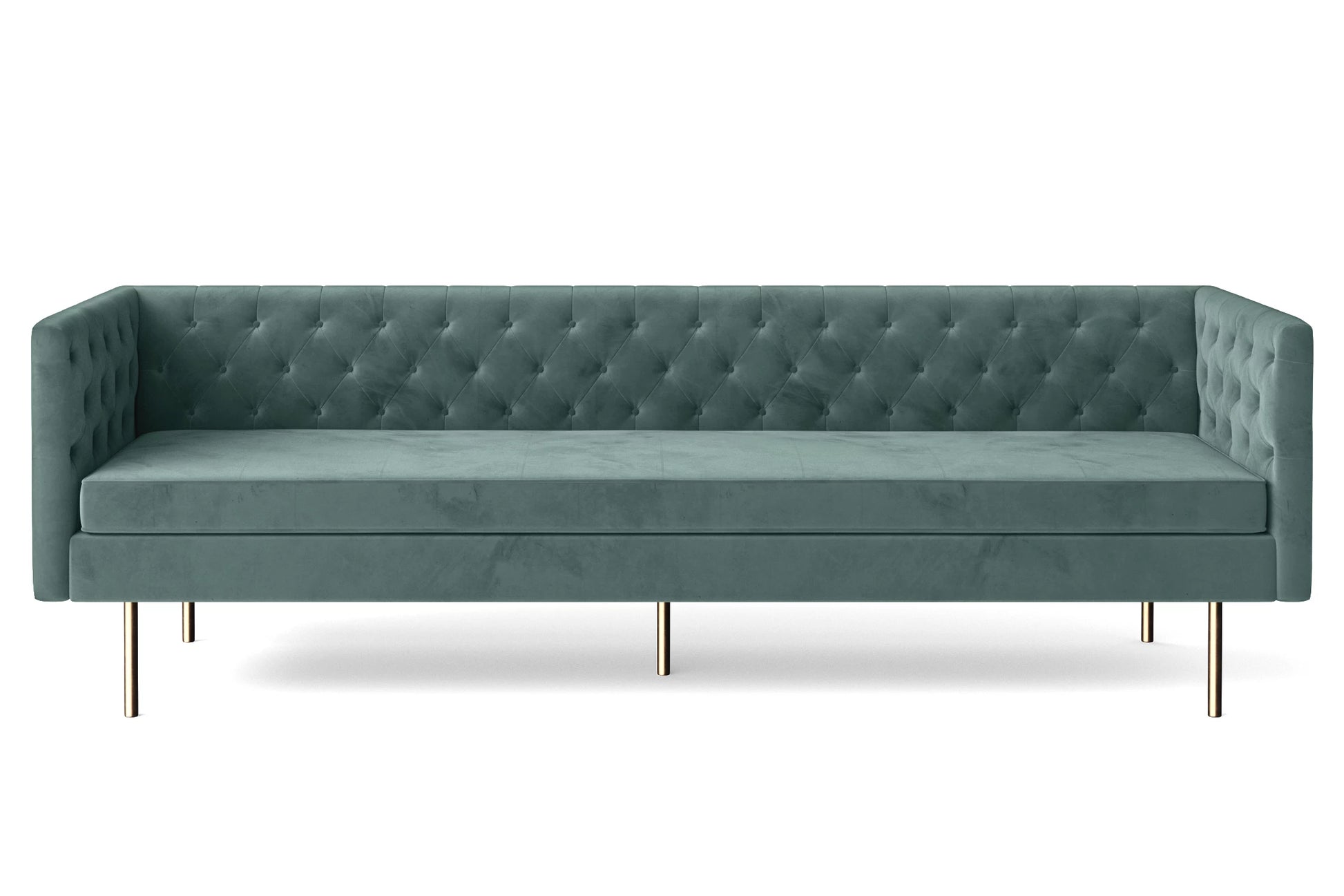 Spezia 4 Seater Sofa Teal Velvet