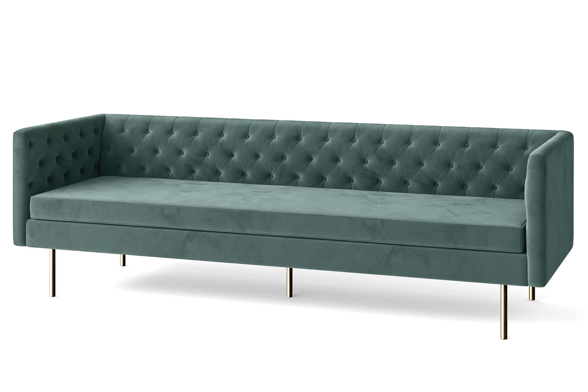 Spezia 4 Seater Sofa Teal Velvet