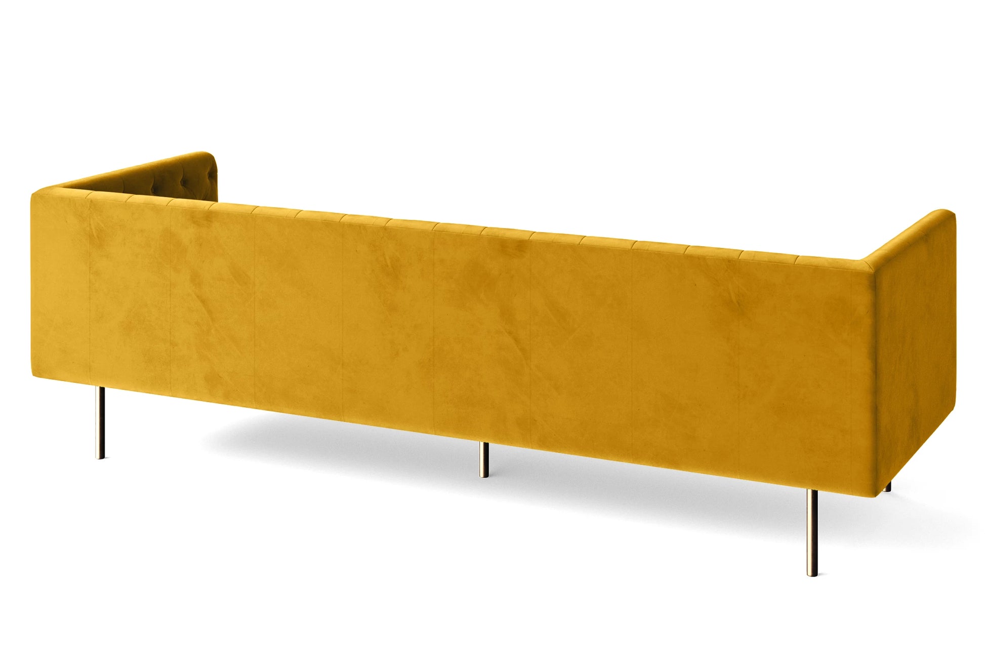 Spezia 4 Seater Sofa Yellow Velvet