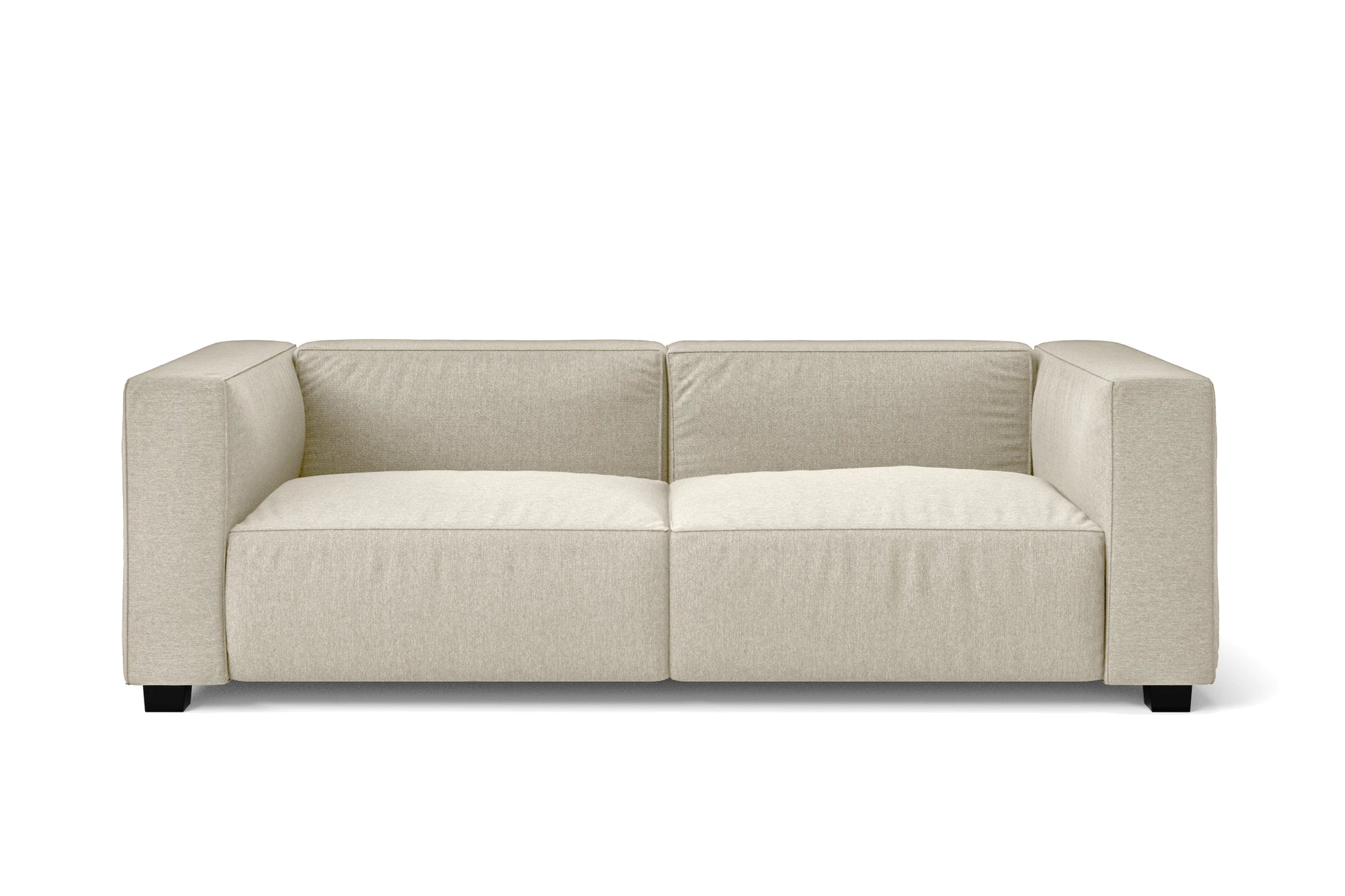 Taranto 2 Seater Sofa Cream Linen Fabric