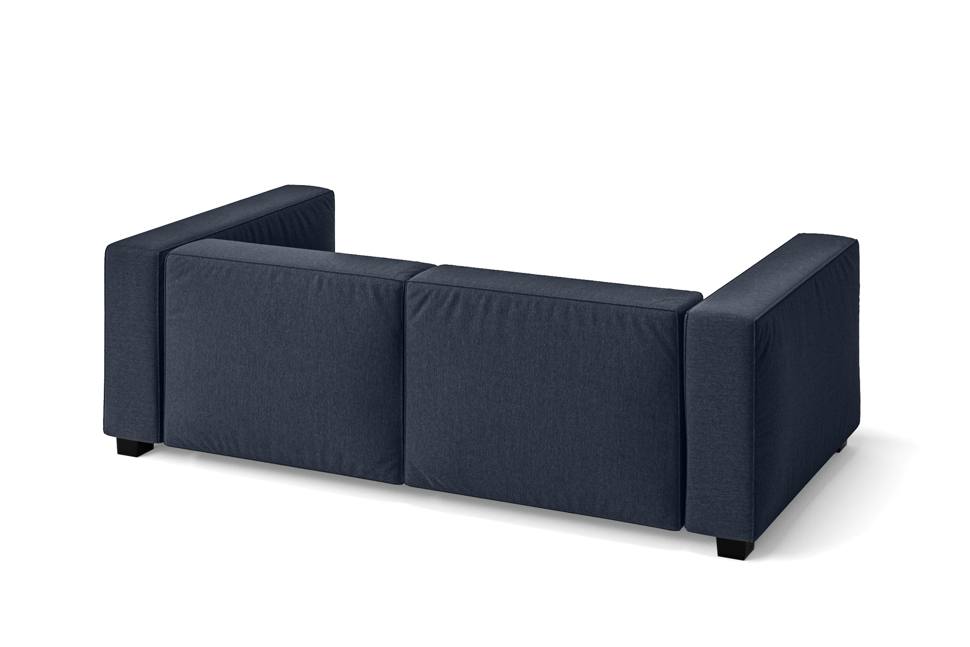 Taranto 2 Seater Sofa Dark Blue Linen Fabric