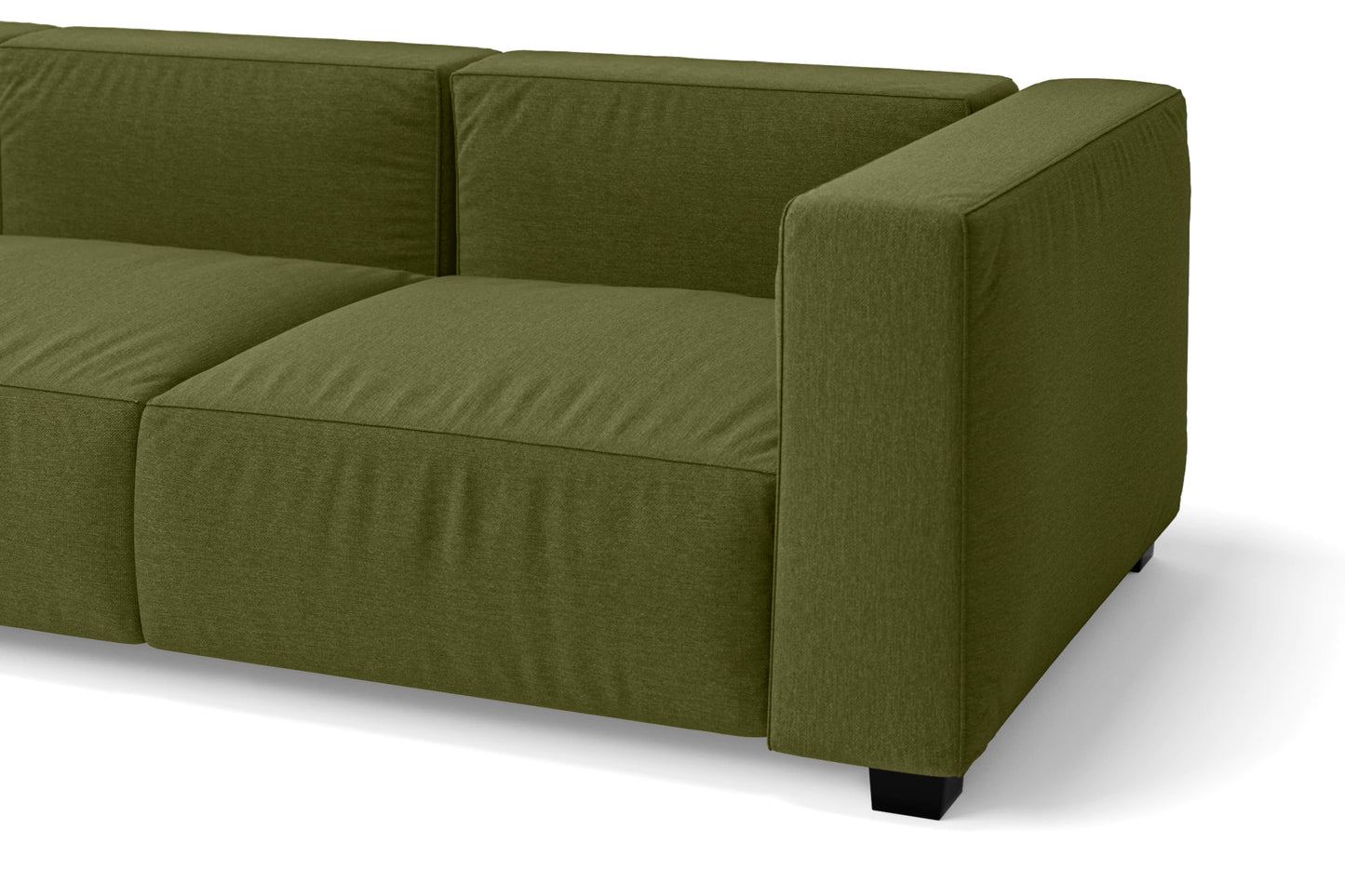 Taranto 2 Seater Sofa Olive Linen Fabric