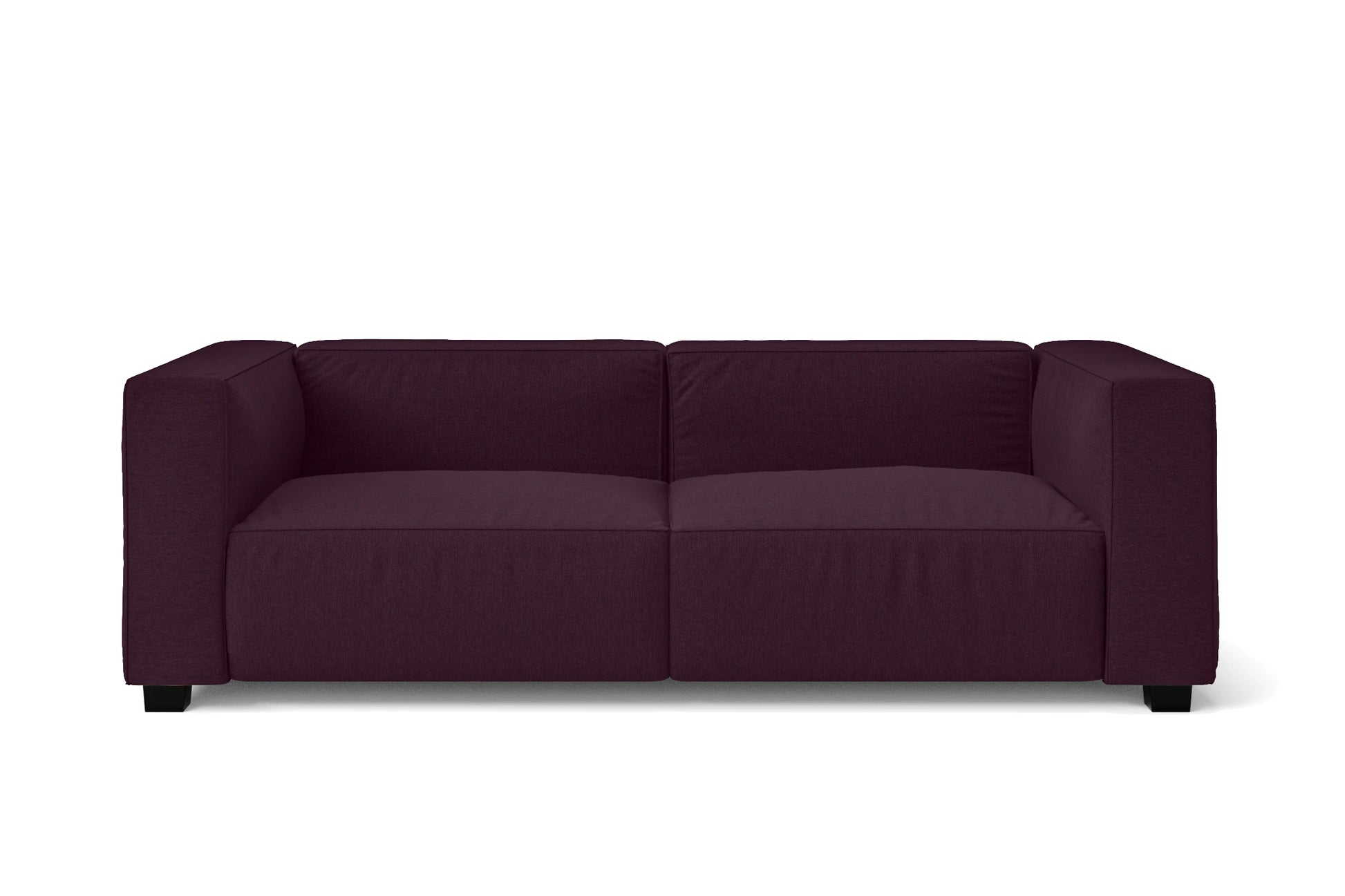 Taranto 2 Seater Sofa Purple Linen Fabric