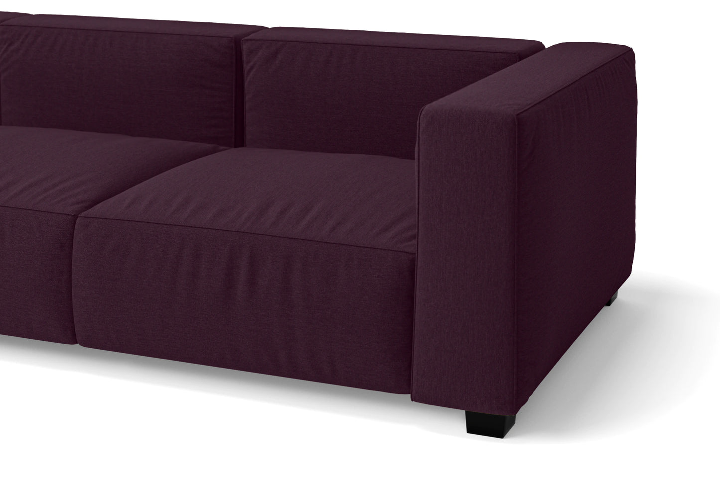 Taranto 2 Seater Sofa Purple Linen Fabric