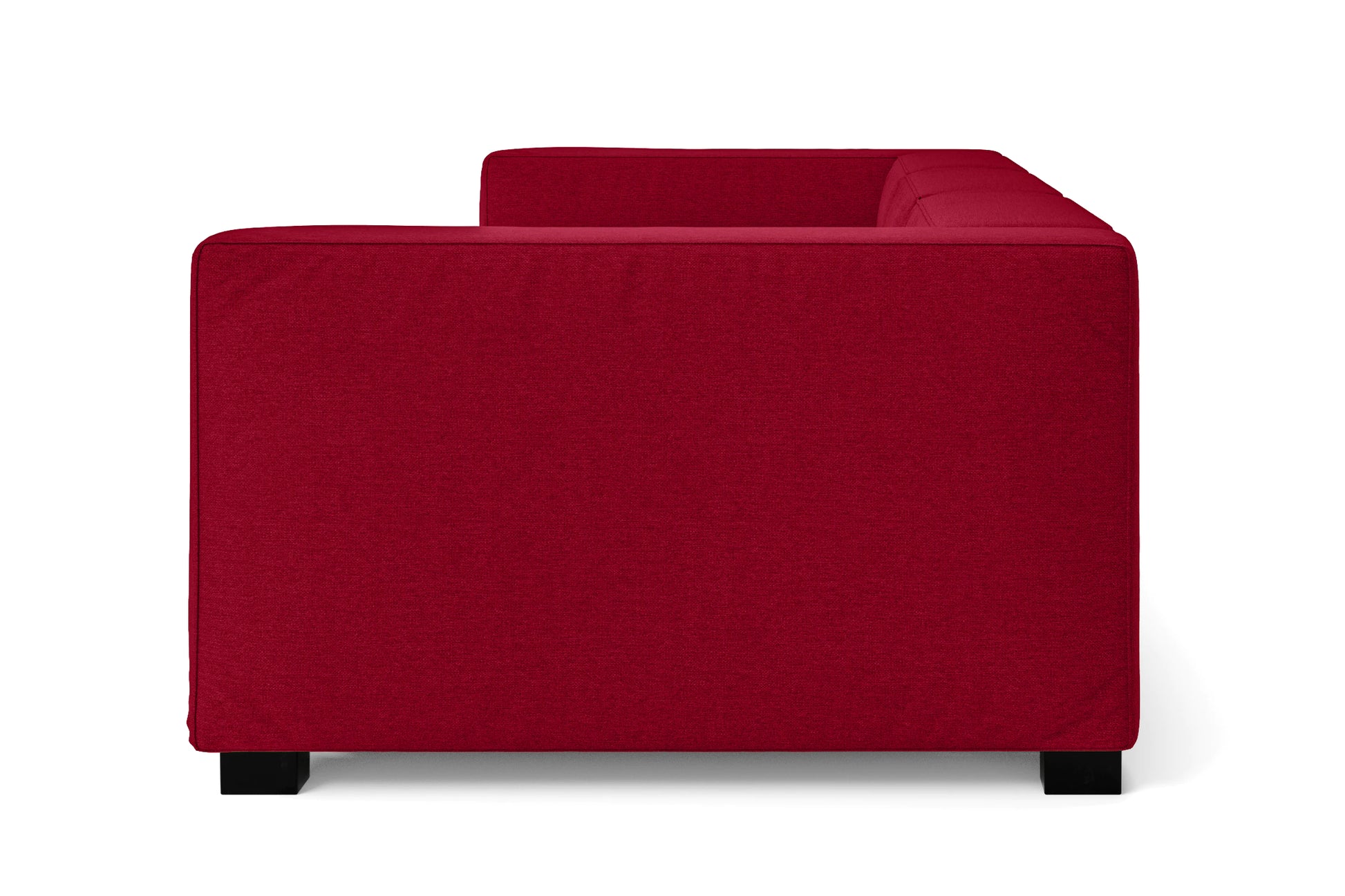 Taranto 2 Seater Sofa Red Linen Fabric