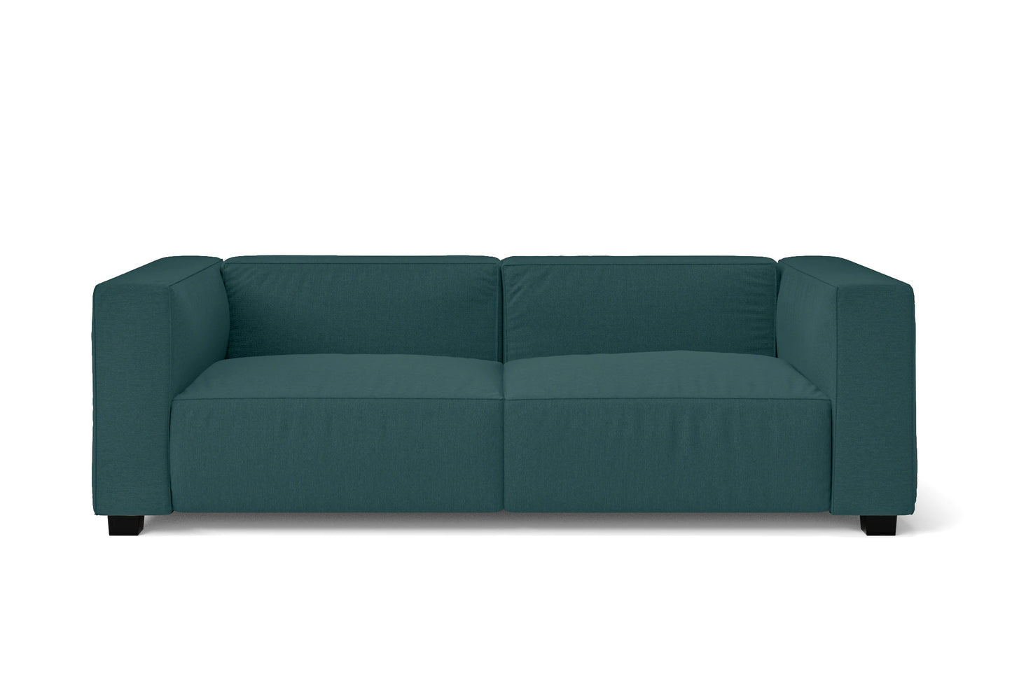 Taranto 2 Seater Sofa Teal Linen Fabric