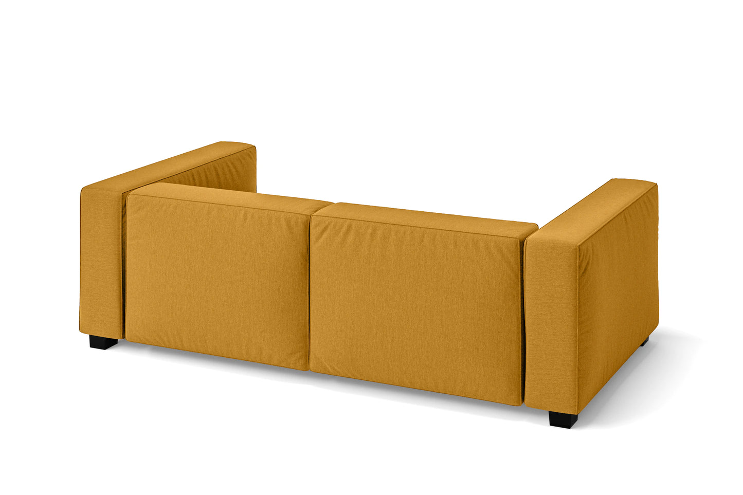 Taranto 2 Seater Sofa Yellow Linen Fabric