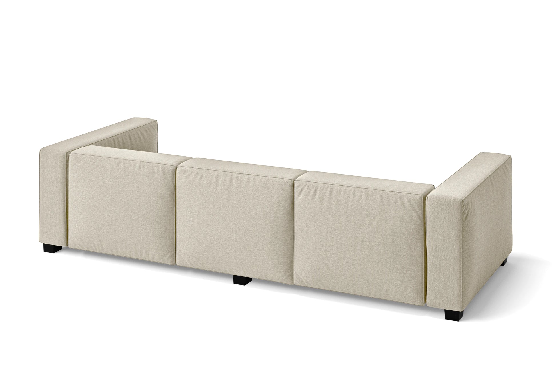 Taranto 3 Seater Sofa Cream Linen Fabric