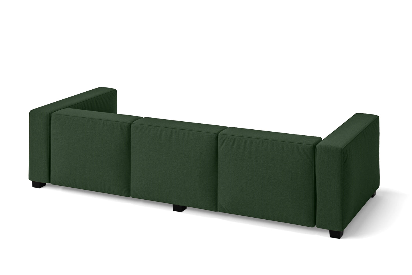 Taranto 3 Seater Sofa Forest Green Linen Fabric