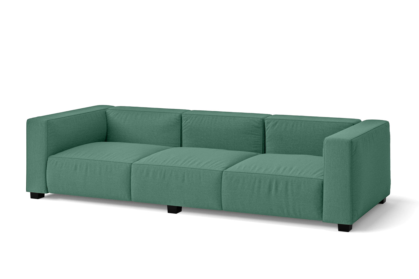 Taranto 3 Seater Sofa Mint Green Linen Fabric