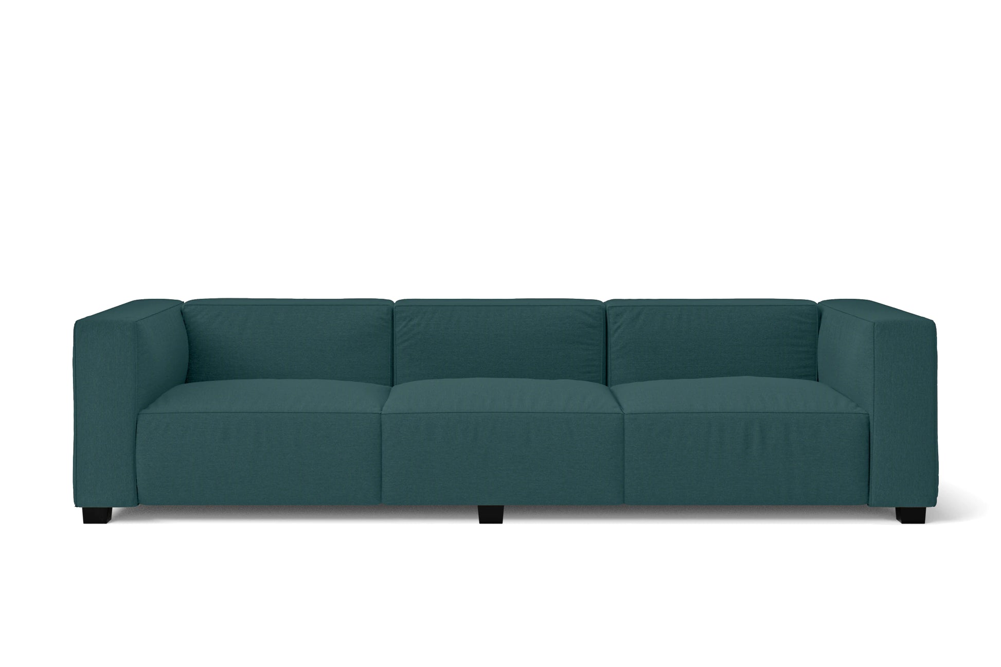 Taranto 3 Seater Sofa Teal Linen Fabric