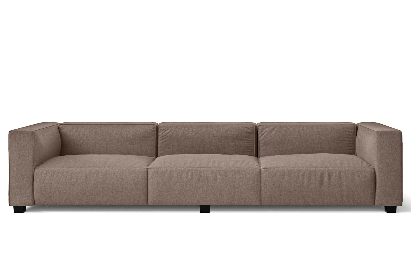 Taranto 4 Seater Sofa Caramel Linen Fabric