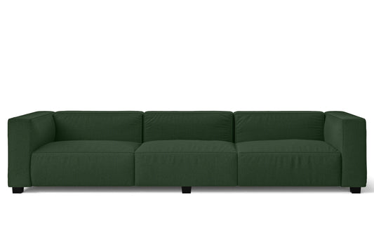 Taranto 4 Seater Sofa Forest Green Linen Fabric