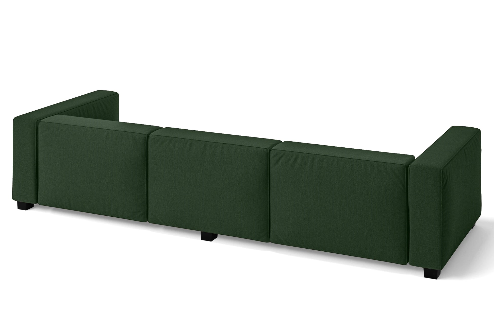 Taranto 4 Seater Sofa Forest Green Linen Fabric