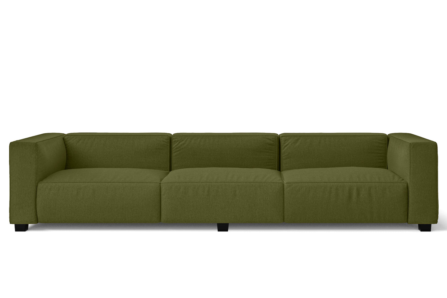 Taranto 4 Seater Sofa Olive Linen Fabric