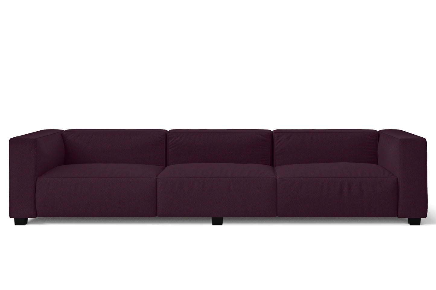 Taranto 4 Seater Sofa Purple Linen Fabric