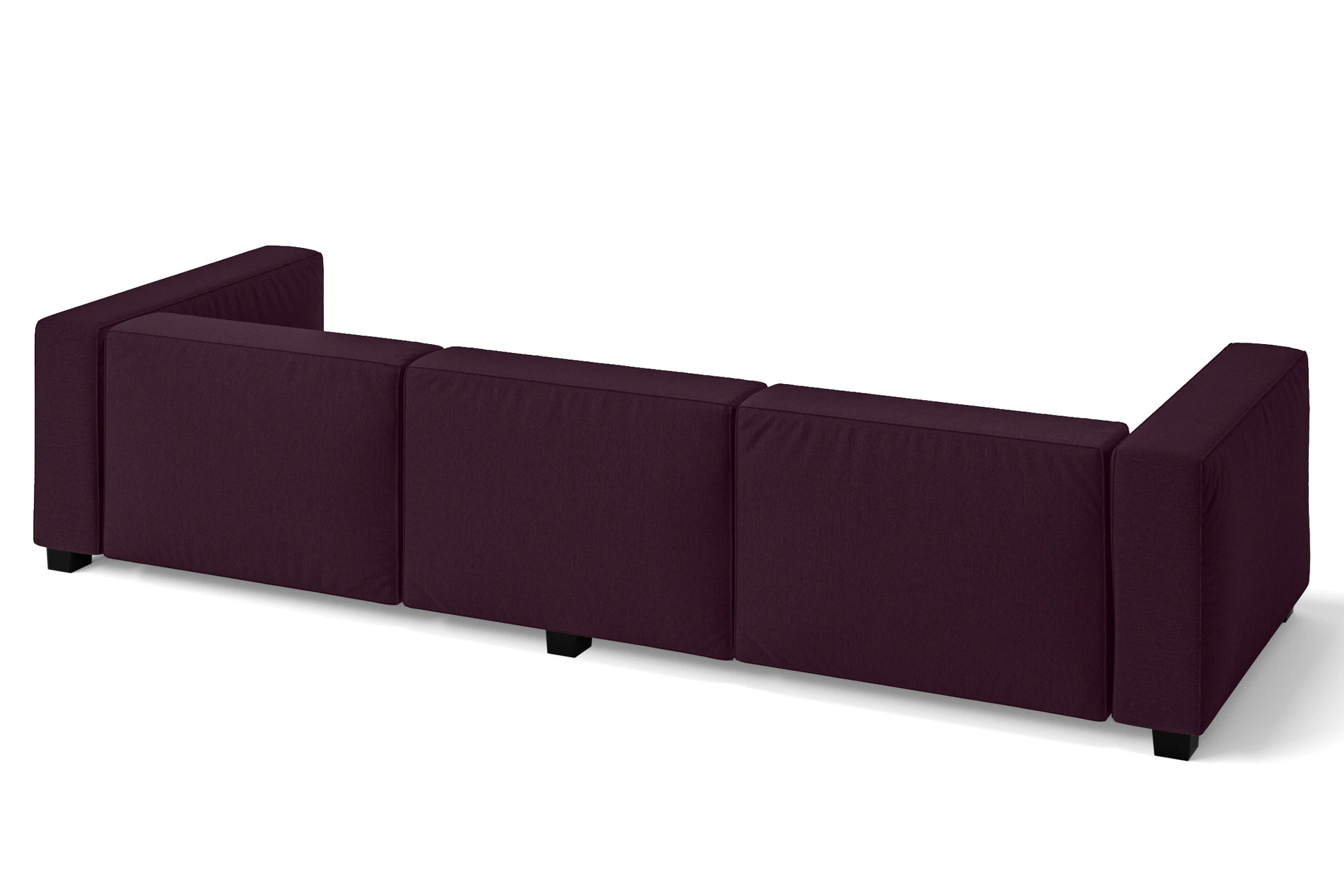 Taranto 4 Seater Sofa Purple Linen Fabric