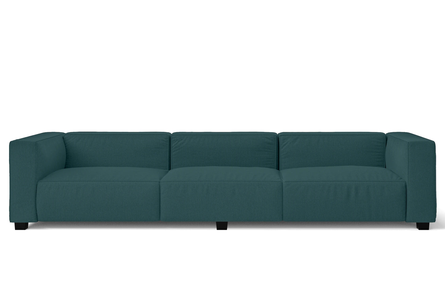 Taranto 4 Seater Sofa Teal Linen Fabric