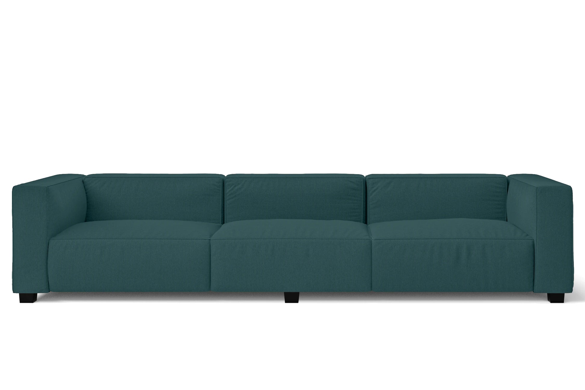 Taranto 4 Seater Sofa Teal Linen Fabric