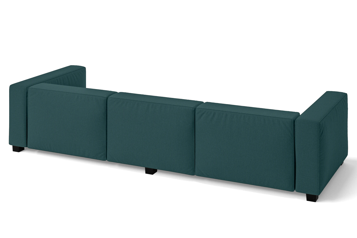 Taranto 4 Seater Sofa Teal Linen Fabric