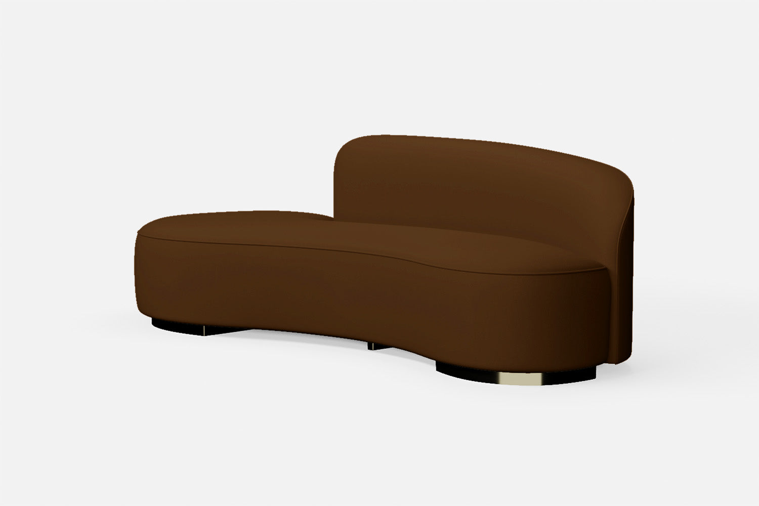 Teramo 3 Seater Sofa Walnut Brown Leather