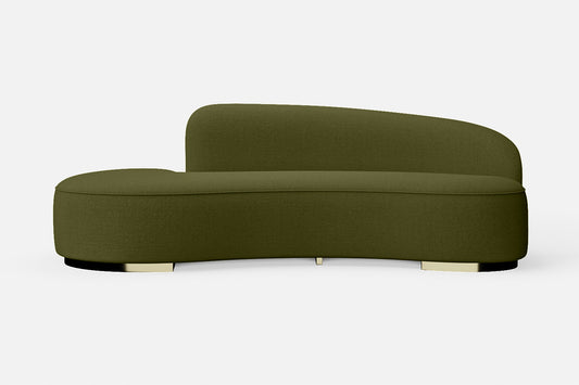 Teramo 3 Seater Sofa Olive Linen Fabric