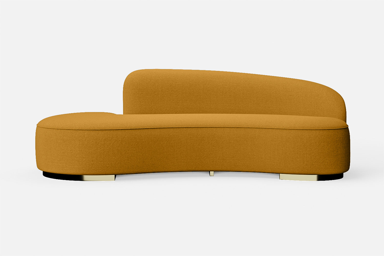 Teramo 3 Seater Sofa Yellow Linen Fabric