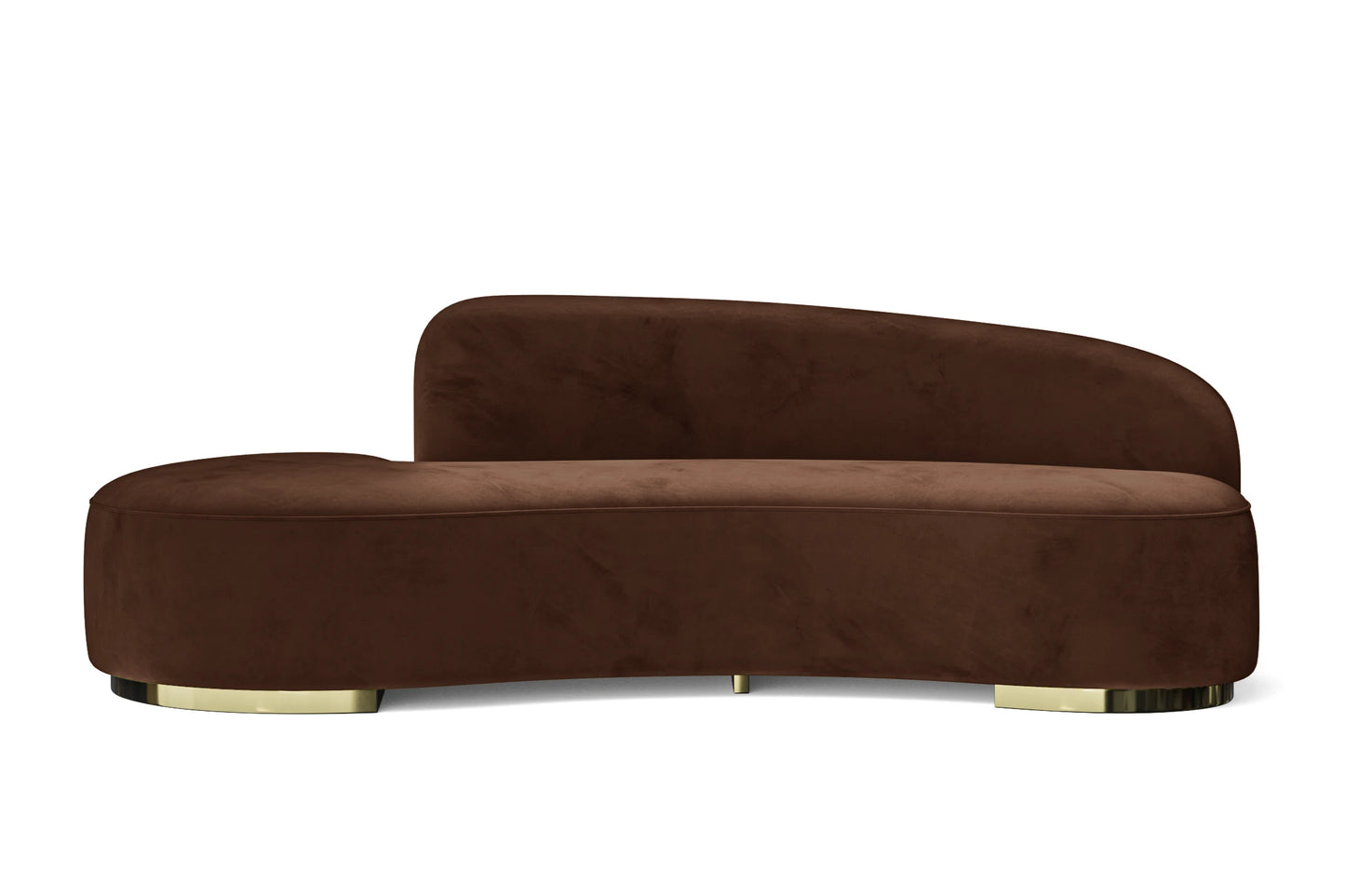 Teramo 3 Seater Sofa Coffee Brown Velvet