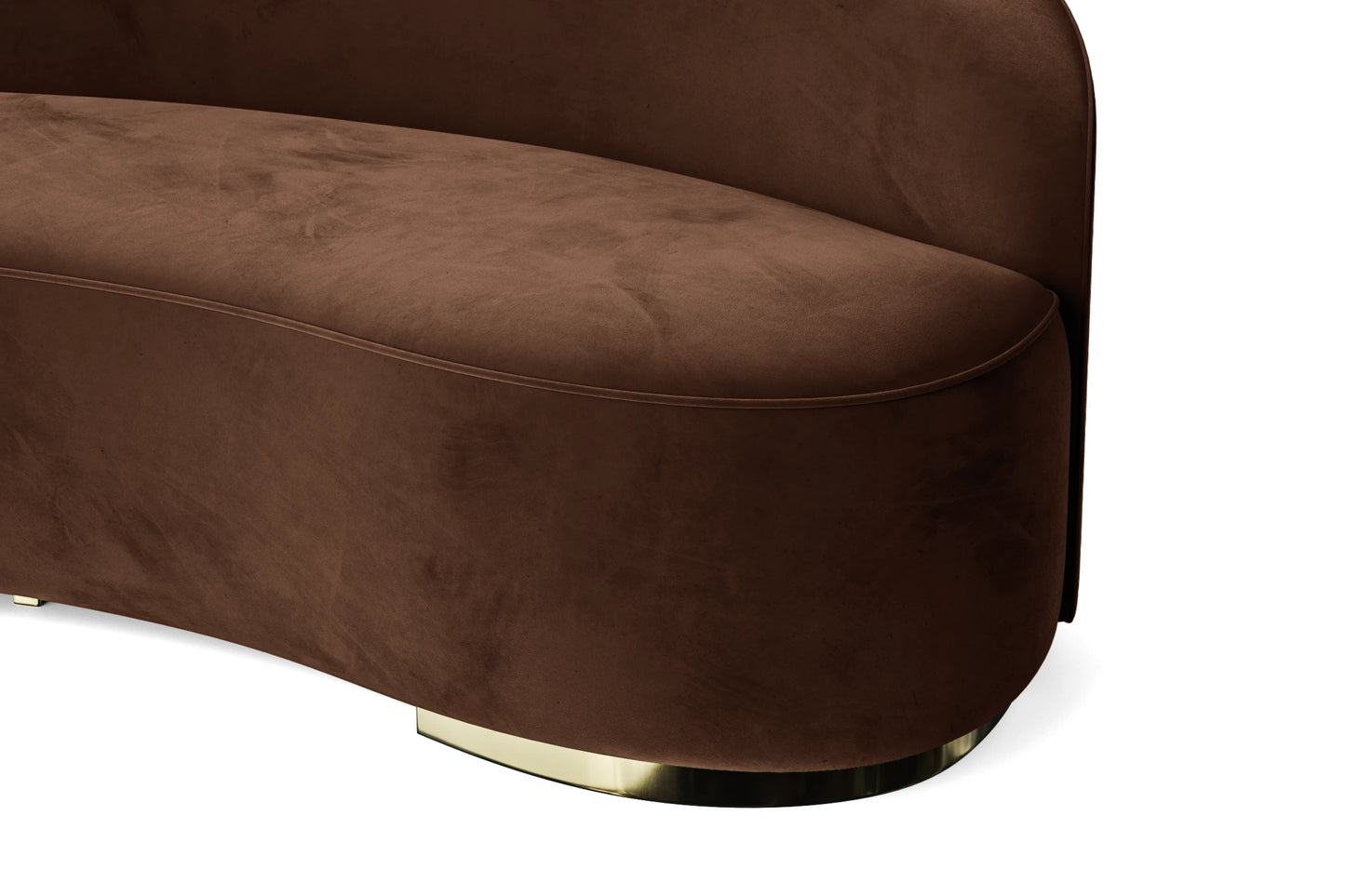 Teramo 3 Seater Sofa Coffee Brown Velvet