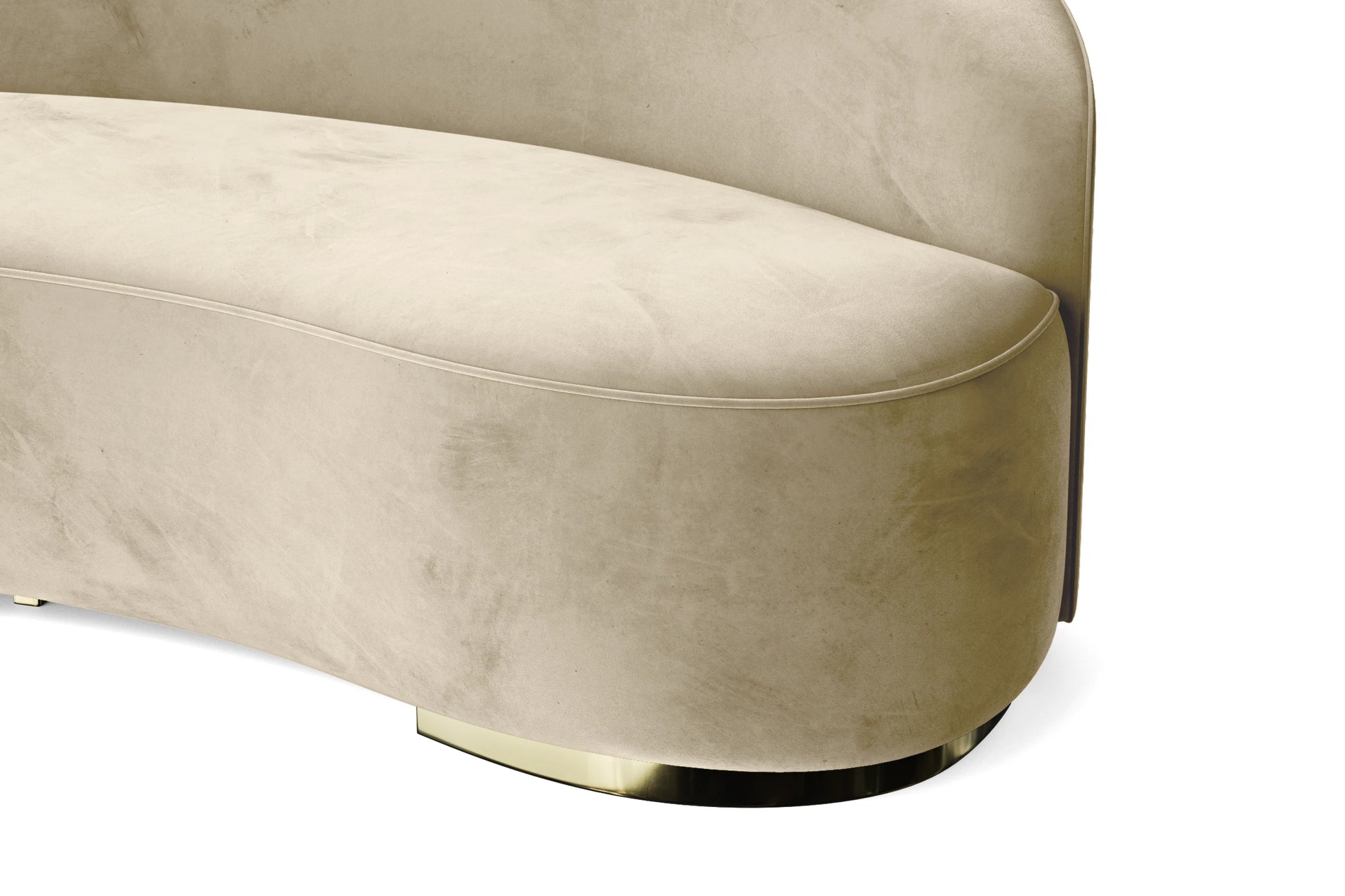 Teramo 3 Seater Sofa Cream Velvet