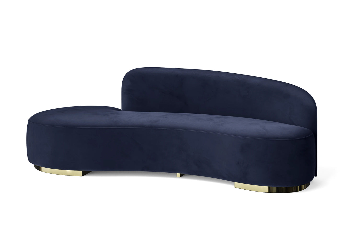 Teramo 3 Seater Sofa Dark Blue Velvet