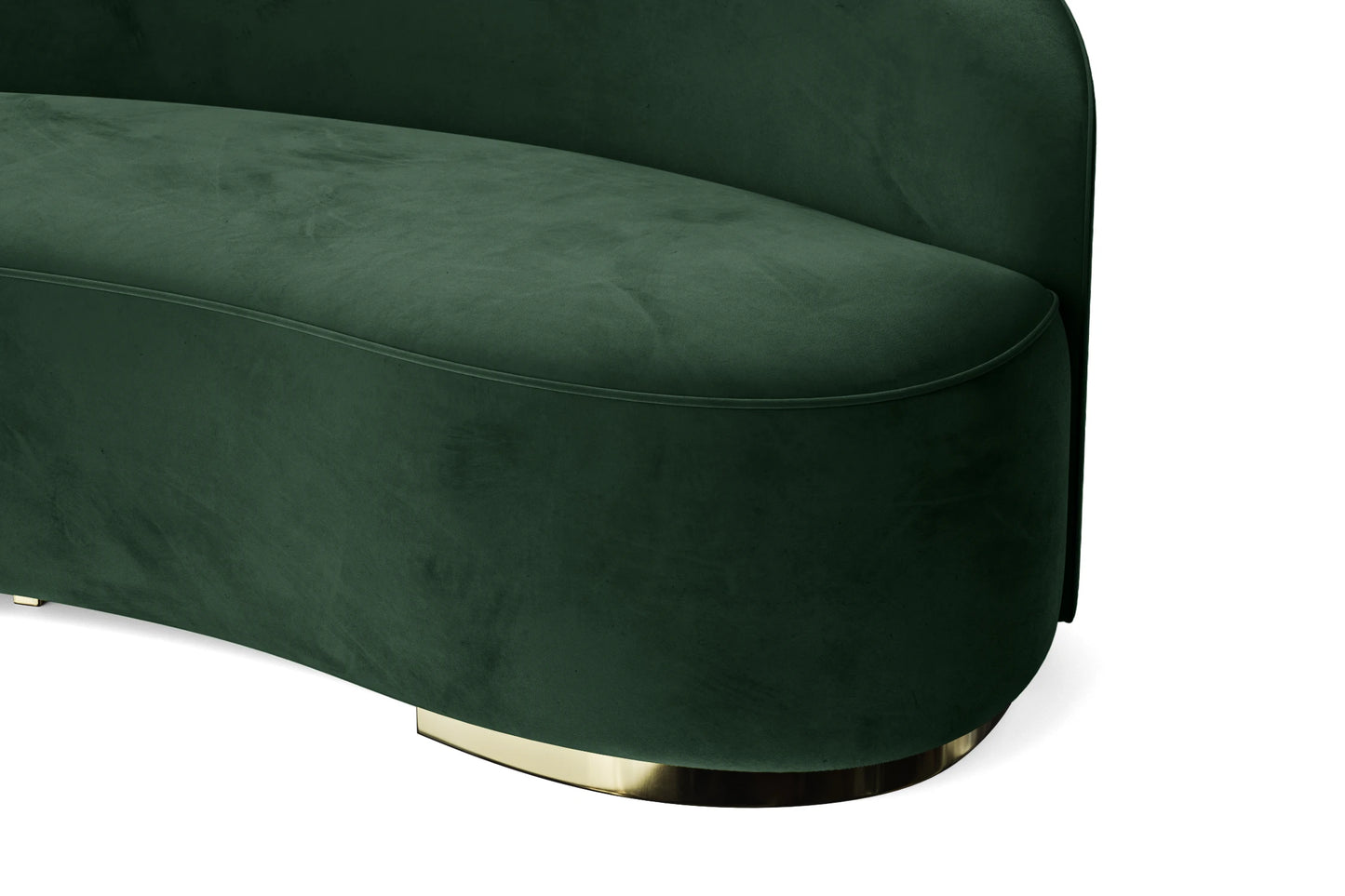 Teramo 3 Seater Sofa Green Velvet