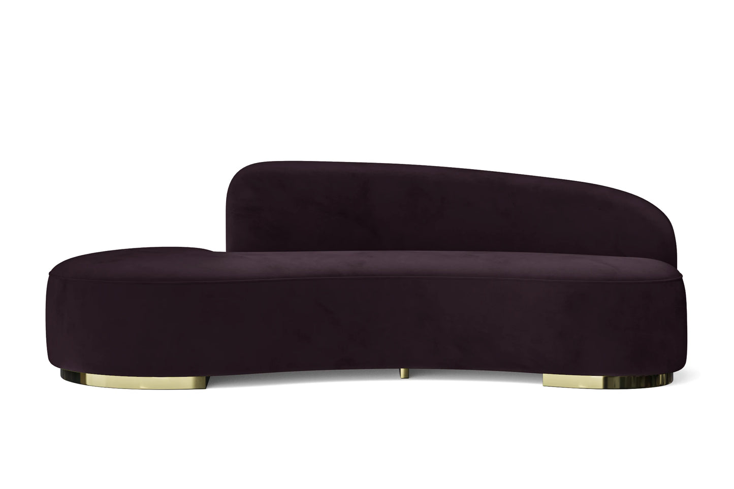 Teramo 3 Seater Sofa Purple Velvet